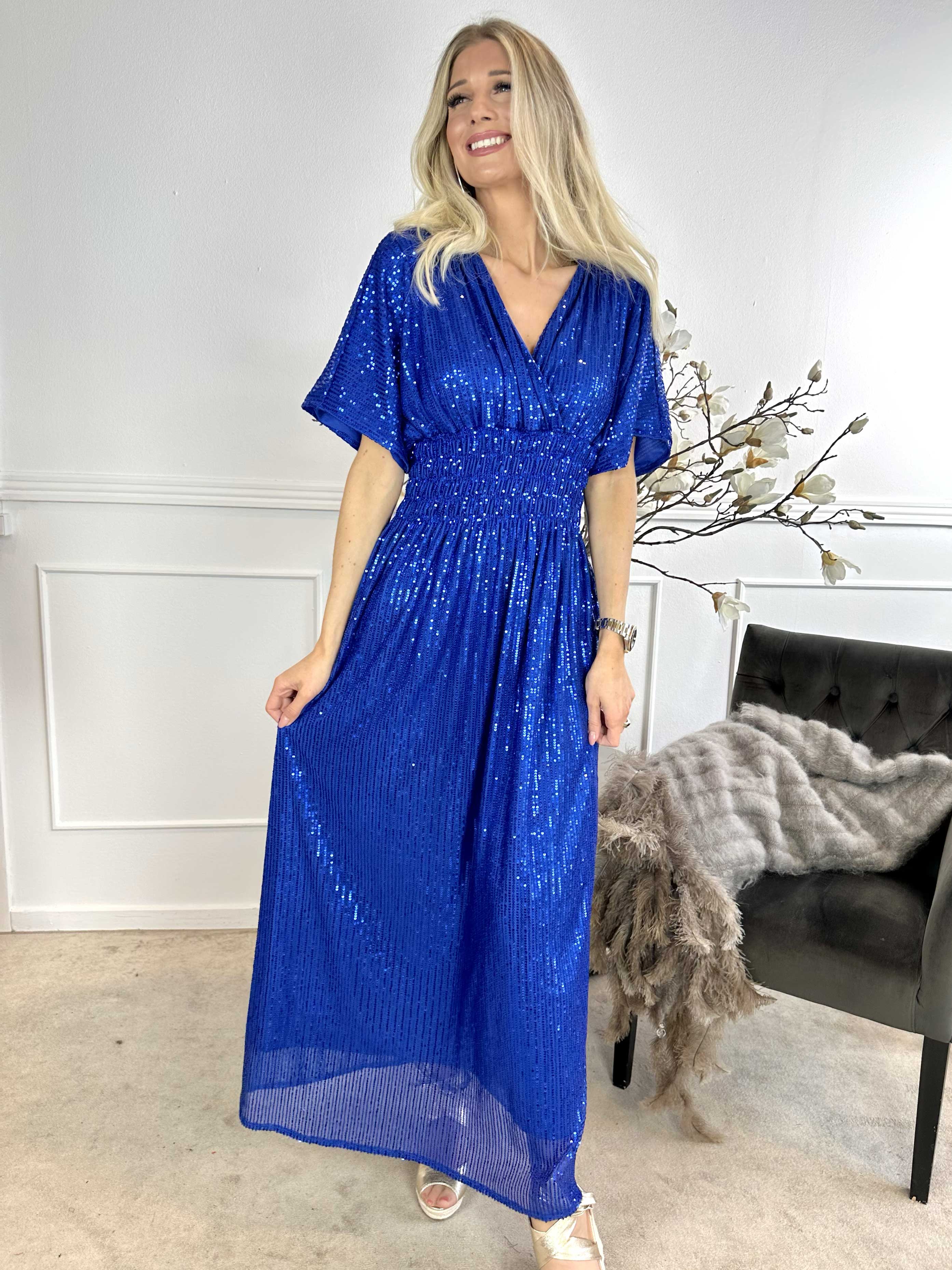 Pams Glitter - Lång vacker klänning med paljetter